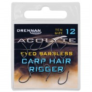 Carlige Drennan - Acolyte Carp Hair Rigger Barbless Nr. 12